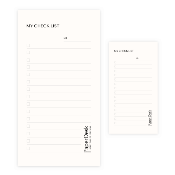 Papierowy Planer Biurkowy z Check listą – idealne narzędzie do efektywnego zarządzania zadaniami i obowiązkami. Planer biurkowy z odrywanymi karkami, idealny podkład na biurko!